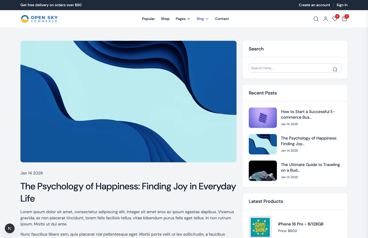 Blog Details With Sidebar